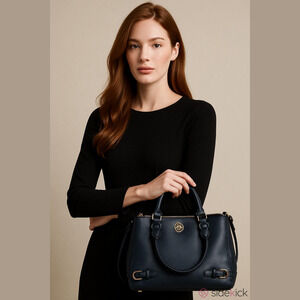 Tory Burch Robinson Multi Saffiano Double Zip Bag